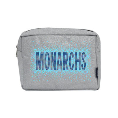 Monarchs - Glitter Large Cosmetic Travel Pouch Thumbnail