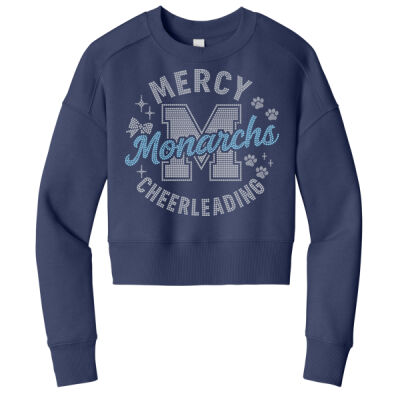 Mercy Monarchs Cheerleading - Women's Perfect Weight ® Fleece Cropped Crew Thumbnail